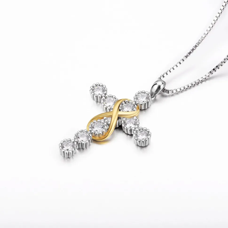 Cross Necklace Pendant Sterling Silver