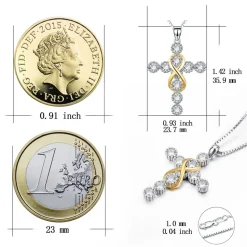 Cross Necklace Pendant Sterling Silver