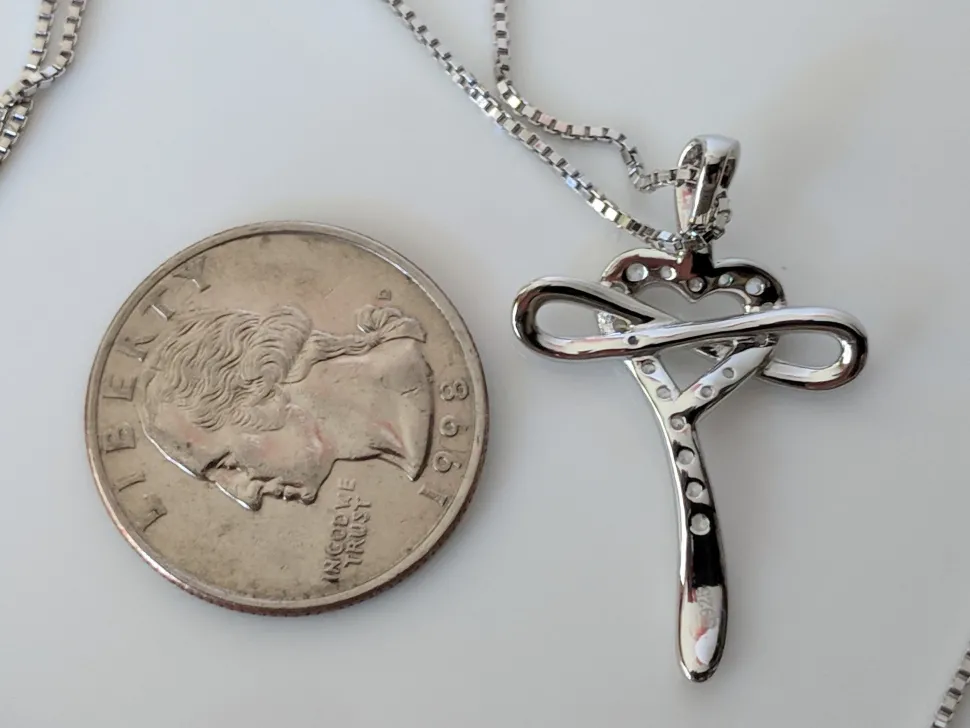 Cross Necklace Pendant Sterling Silver
