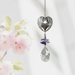 Crystal Fantasy Suncatchers- Angel, Fairy, Winged Heart