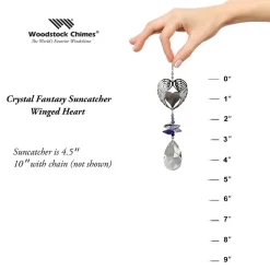 Crystal Fantasy Suncatchers- Angel, Fairy, Winged Heart