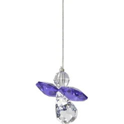 Crystal Guardian Angel Suncatchers in Birthstone