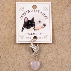Crystal Rose Quartz Healing Pet Pendant Harmony