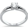 .64ct G SI 14K White Gold Round Diamond Engagement Ring Size 6.5