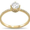 .74ct G SI 14K Yellow Gold Diamond Round Shape Center Stone Engagement Ring Size 6.5