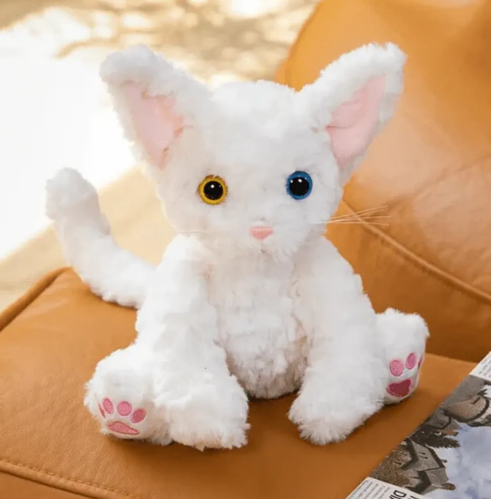 Curly Coat Devon Rex Plush Kitty Cat