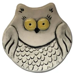 Cute Ceramic Owl Dish: Mini 3" Owls Handmade in the USA
