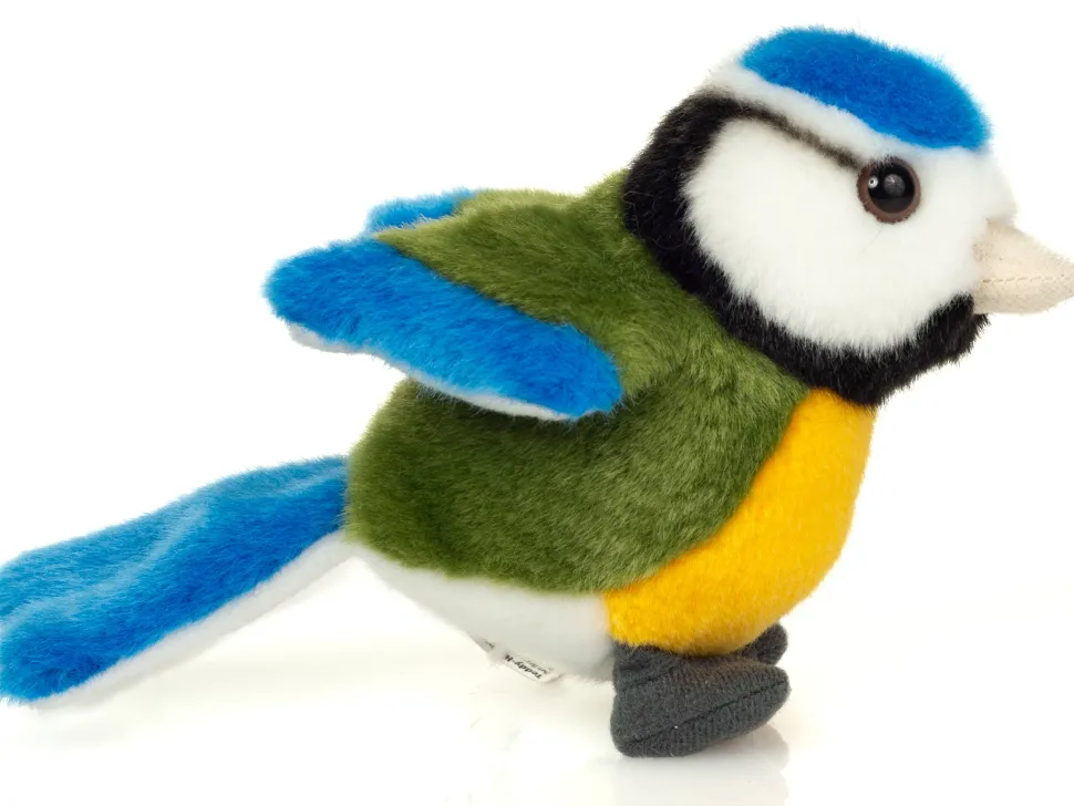 Cute Plush Blue Tit 12 cm Stuffed Animal by Teddy Hermann Fine Quality