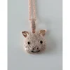 CZ Pig Pendant Sterling Silver or LRG Stainless Steel for Men