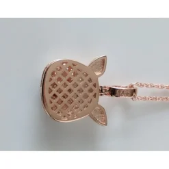 CZ Pig Pendant Sterling Silver or LRG Stainless Steel for Men