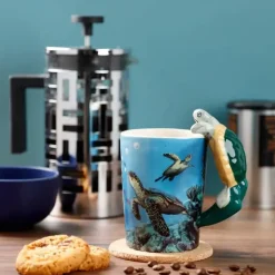 3D Underwater Sea Turtle Mug