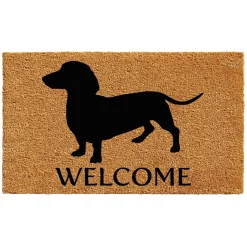 Dachshund Coir Welcome Mat Made in the USA