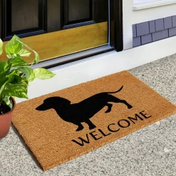 Dachshund Coir Welcome Mat Made in the USA