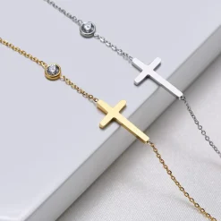 Dainty Cross Bracelet