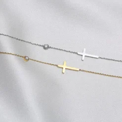 Dainty Cross Bracelet