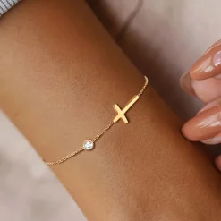 Dainty Cross Bracelet