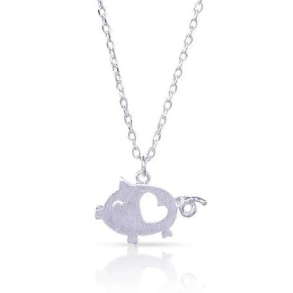 Dainty Pigs with Hearts Jewelry
