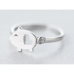 Dainty Pigs with Hearts Jewelry