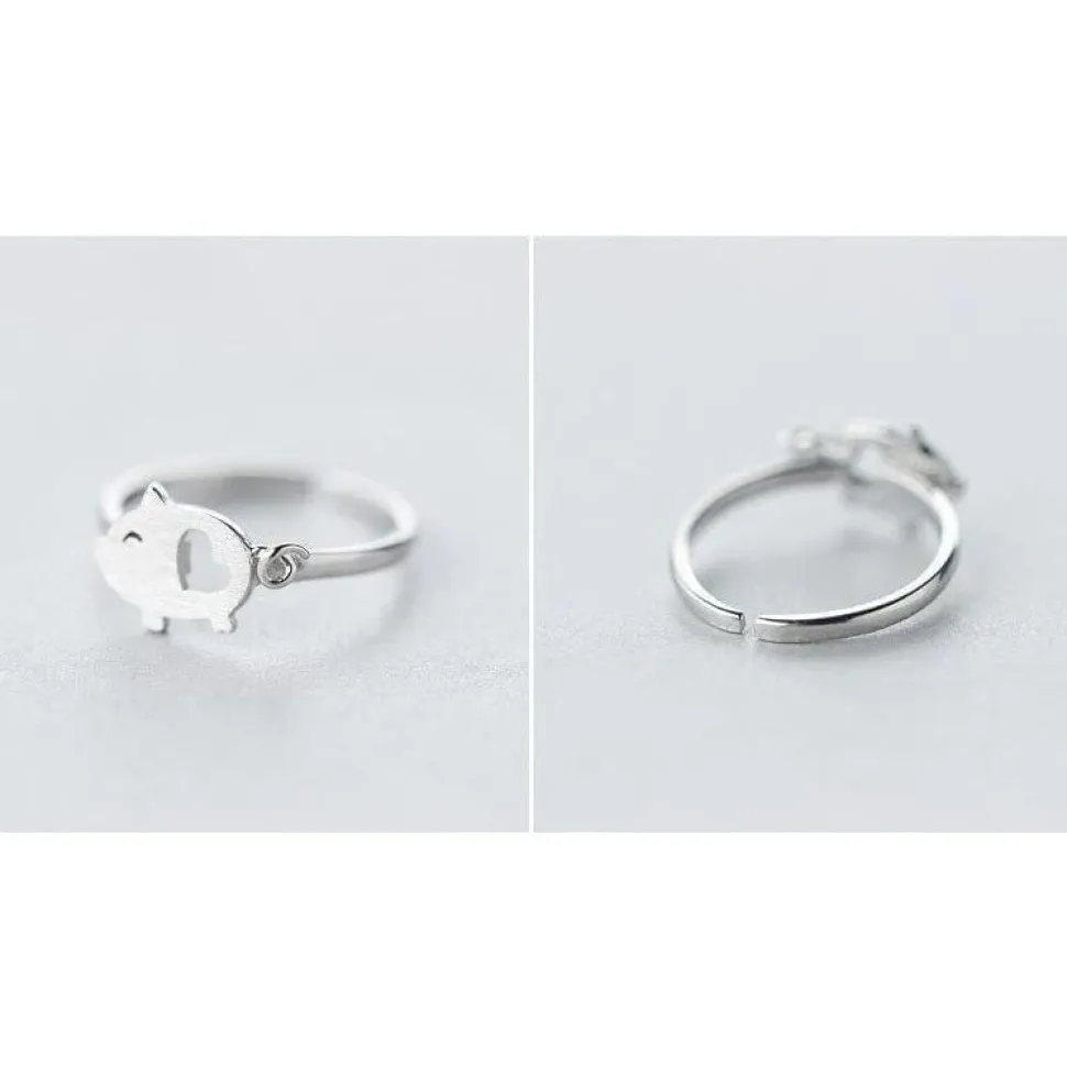 Dainty Pigs with Hearts Jewelry