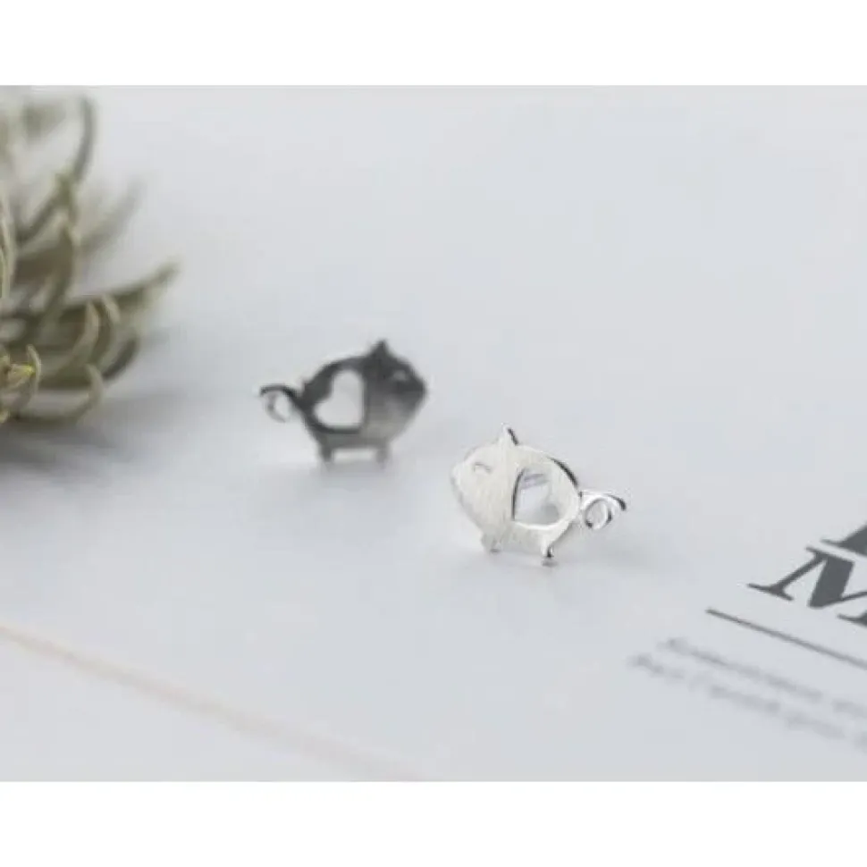 Dainty Pigs with Hearts Jewelry