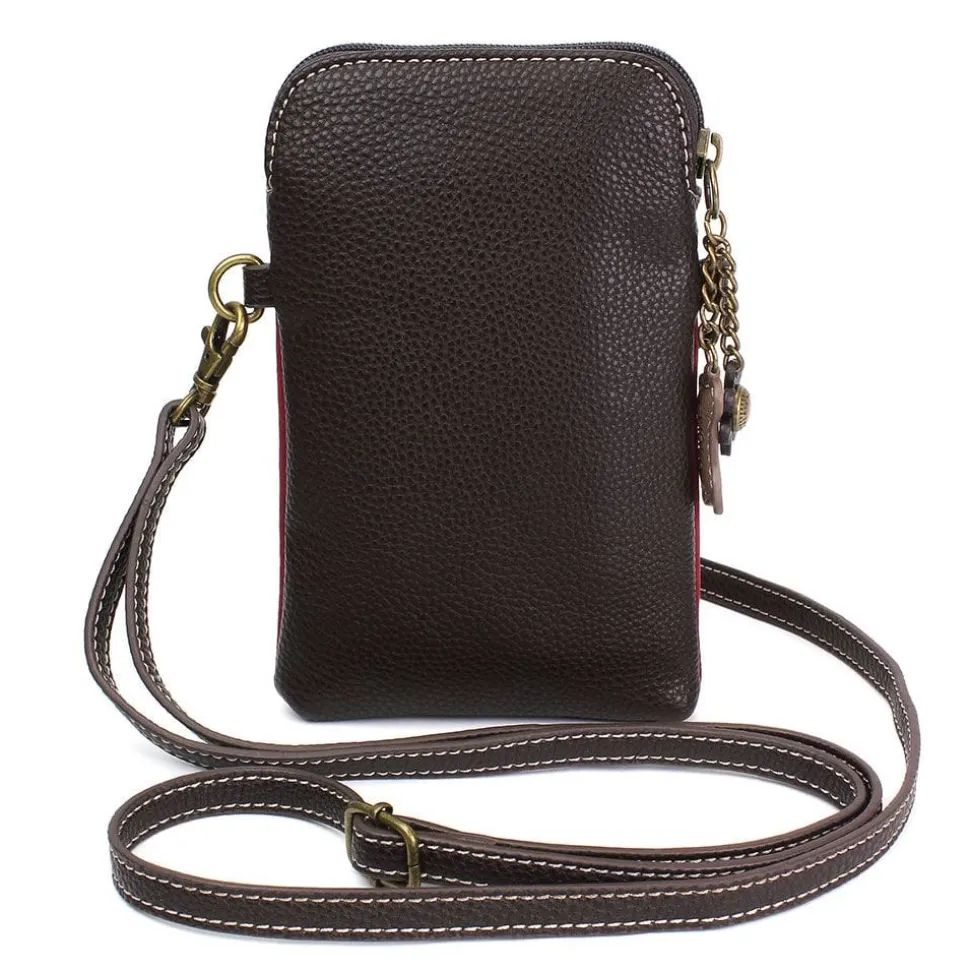 Dazzled Red Paw Print Cell Phone Crossbody by Chala-Vegan!