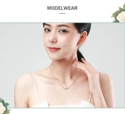 Delicate Multi-Shape Gemstone Necklace Feminine Fine 925 Sterling Silver