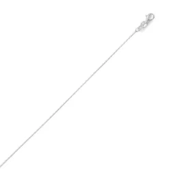 Diamond Cut Sparkling Italian Sterling Silver Chain 18"