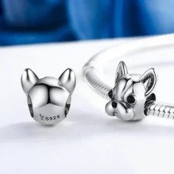 Dog Charm Collection Pandora Style Charms Sterling Silver Boston, Frenchie, Chi, Schnauzer, Puppy