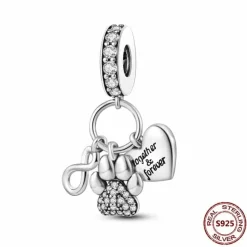 Dog Charm Collection Pandora Style Charms Sterling Silver Boston, Frenchie, Chi, Schnauzer, Puppy