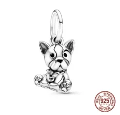 Dog Charm Collection Pandora Style Charms Sterling Silver Boston, Frenchie, Chi, Schnauzer, Puppy