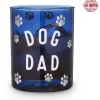 Dog Dad Cocktail Glass Blue 11oz.-Helps Rescued Animals!