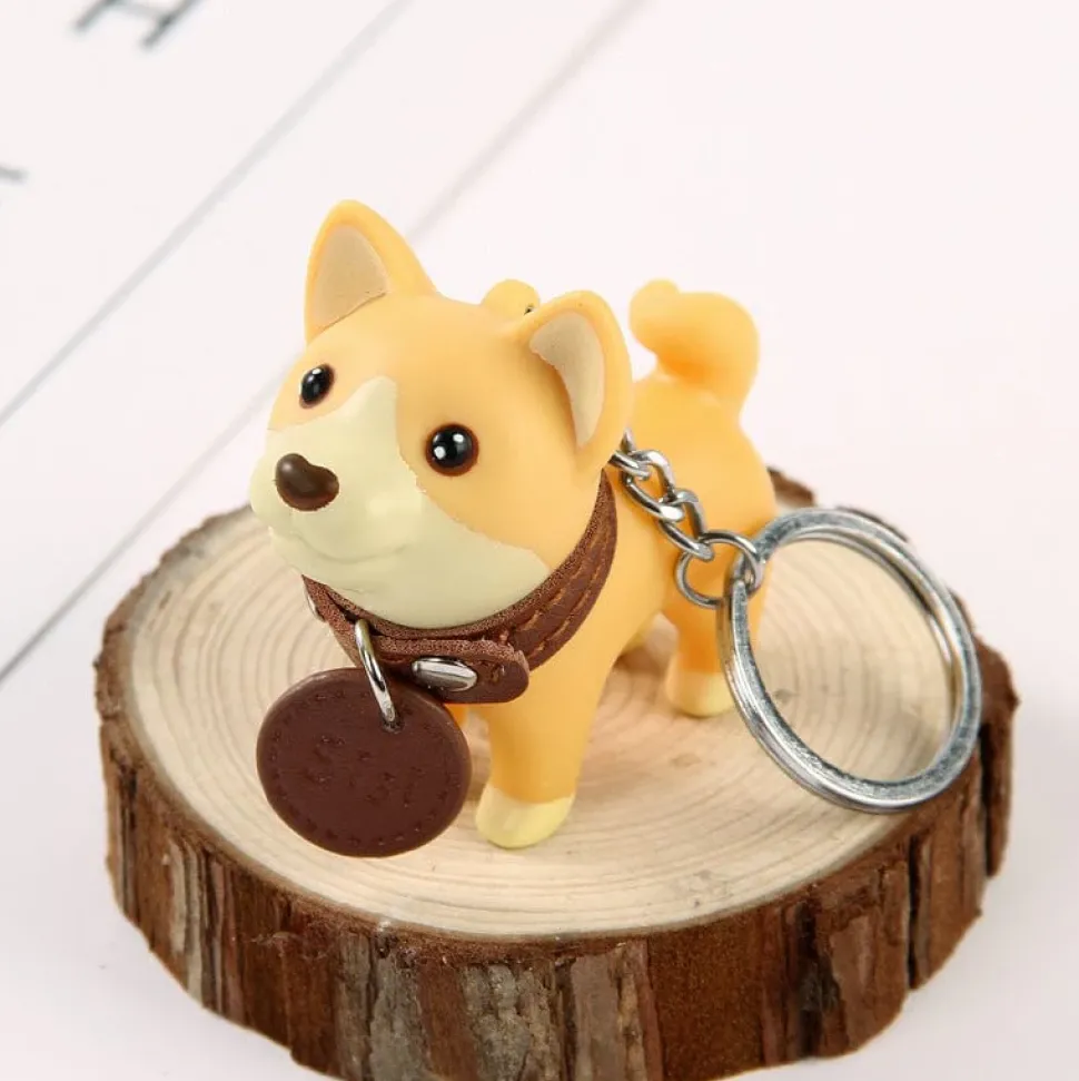 Dog Keychain 4 Types, Black and White Bull Terriers and Mutt Doggy*