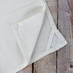 Dog Mom Handprinted White Flour Sack Tea Towel with Hanging Loop