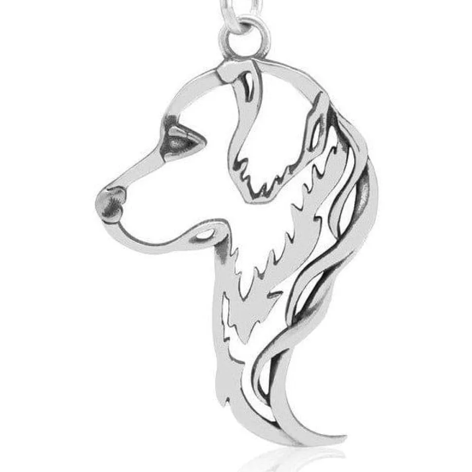 Dog Necklace-Solid Sterling Silver Cut Out Dog Necklace for Dog Lovers