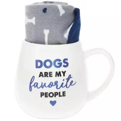 Dogs Are My Favorite people Mug and Socks Gift Set*