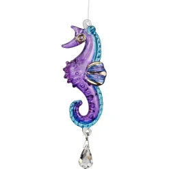 Dolphin, Seahorse or Coral Fish Sun catchers-Rainbow Makers! Hand Made with Swarovski Crystal