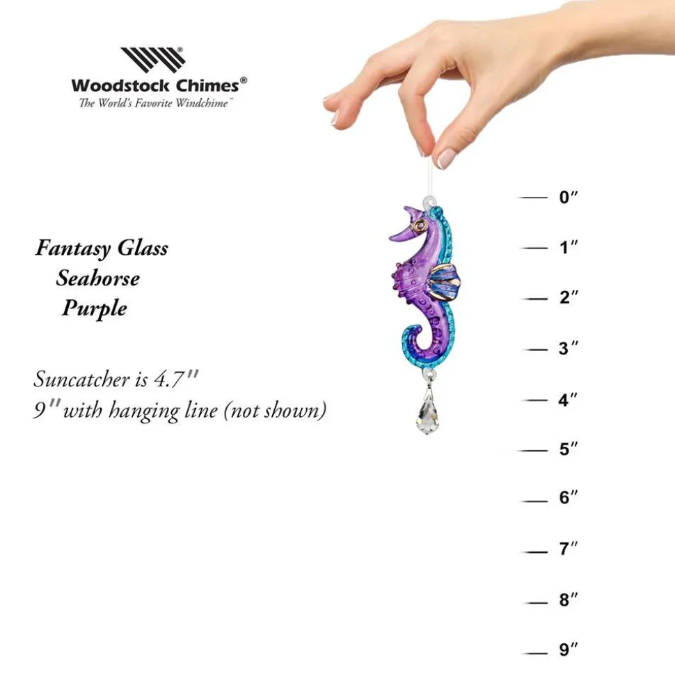 Dolphin, Seahorse or Coral Fish Sun catchers-Rainbow Makers! Hand Made with Swarovski Crystal