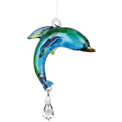 Dolphin, Seahorse or Coral Fish Sun catchers-Rainbow Makers! Hand Made with Swarovski Crystal