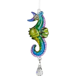 Dolphin, Seahorse or Coral Fish Sun catchers-Rainbow Makers! Hand Made with Swarovski Crystal