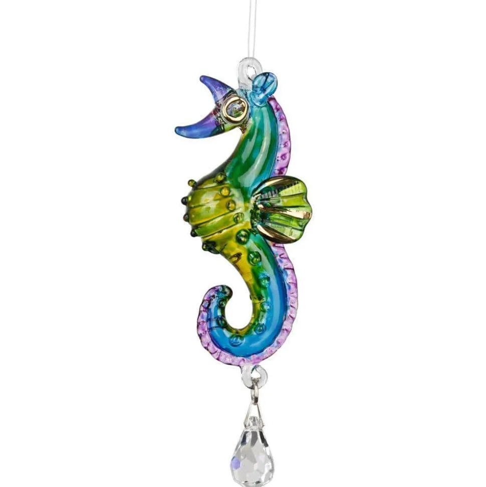 Dolphin, Seahorse or Coral Fish Sun catchers-Rainbow Makers! Hand Made with Swarovski Crystal
