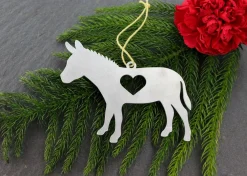 Donkey & Horse Metal Ornaments *
