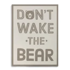 Don't Wake the Bear Woven Blanket - Nursery Keepsake *