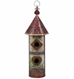 Double Bird Feeder Capiz Handmade in the Phillipines*