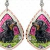Doxie Lovers Earrings! Handmade in the USA Copper Art Earrings Dachshunds