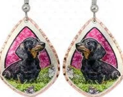 Doxie Lovers Earrings! Handmade in the USA Copper Art Earrings Dachshunds