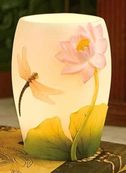 Dragonfly & Water Lily Night Lamp