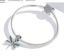 Dragonfly Charms or Pendants Sterling Silver 925