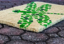 Dragonfly Handwoven Coconut Fiber Doormat