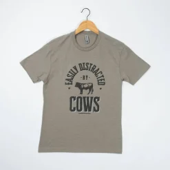 Easily Distracted By Cows' Graphic Tee