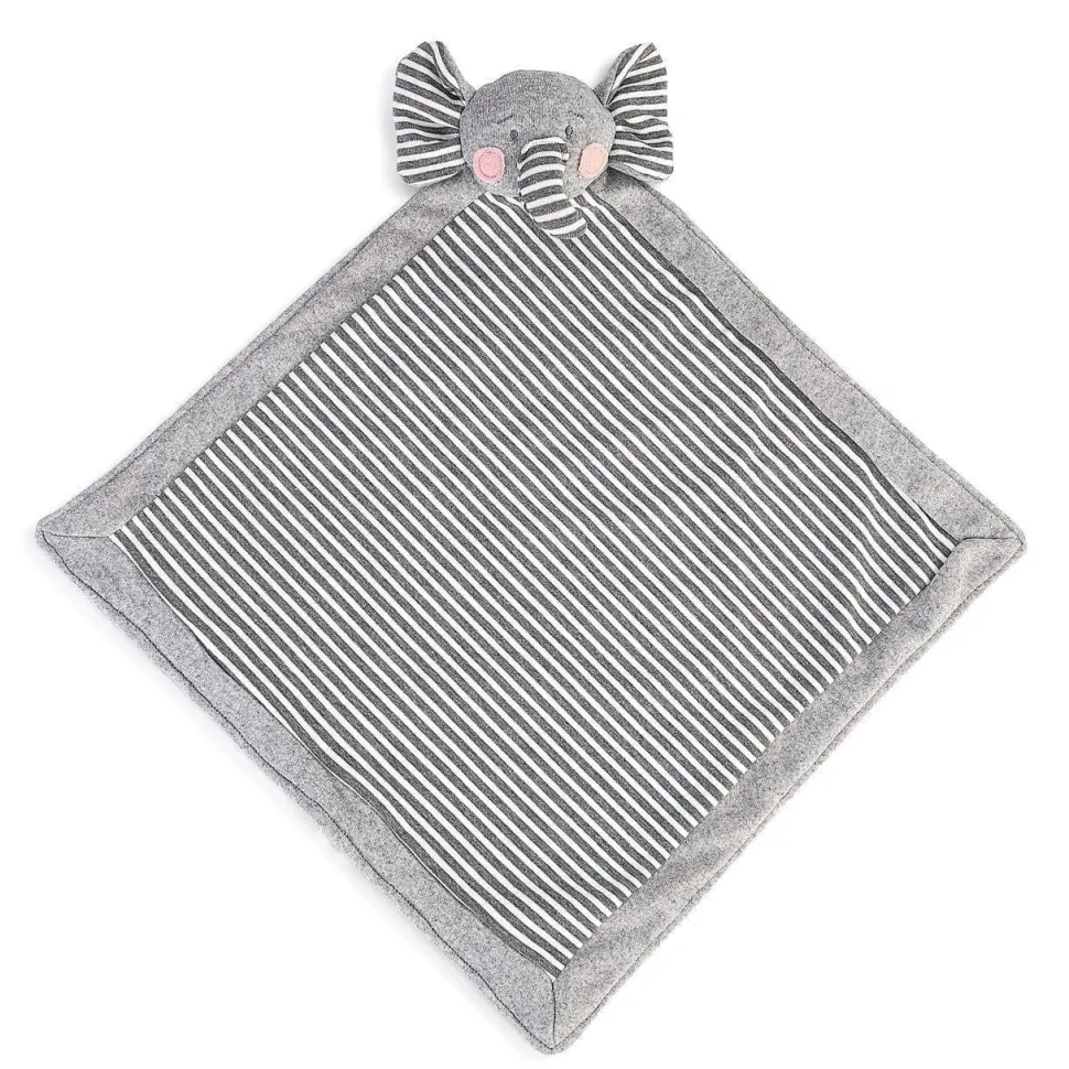 Elephant Jersey Knit Baby Cuddle Blankie *